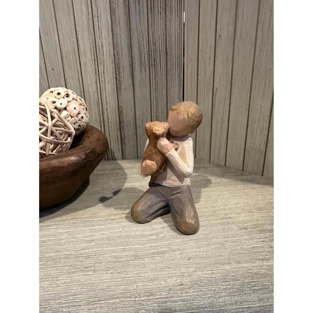 Kindness - Boy w/ Dog 3.5” figurine by Willow Tree